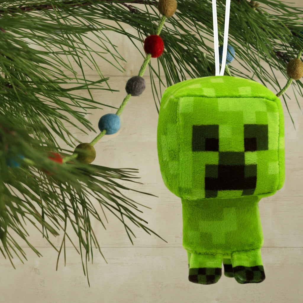 Hallmark Small Stars Minecraft Creeper Plush Ornament (12cm)