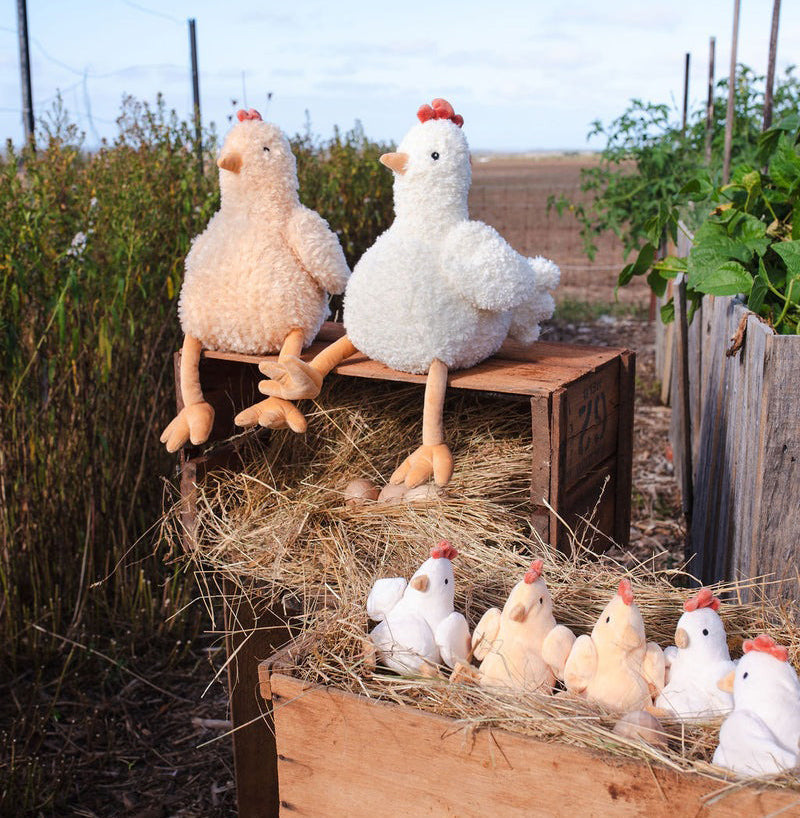 Nana Huchy Henrietta the Hen Rattle - Cream (13cm)