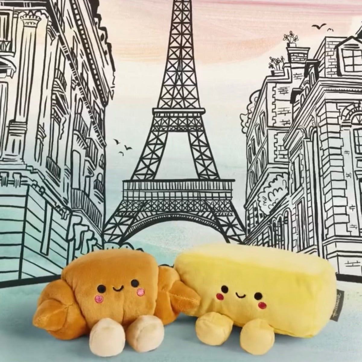 Hallmark Better Together Croissant & Butter Magnetic Plush