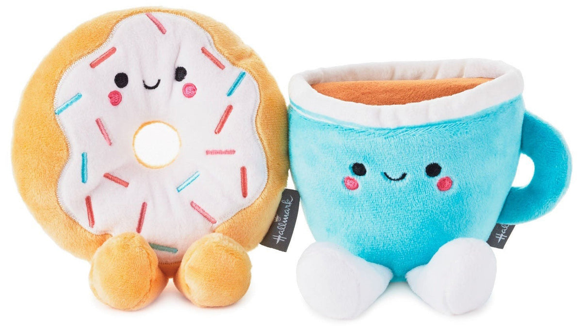 Hallmark Better Together Donut & Coffee Magnetic Plush