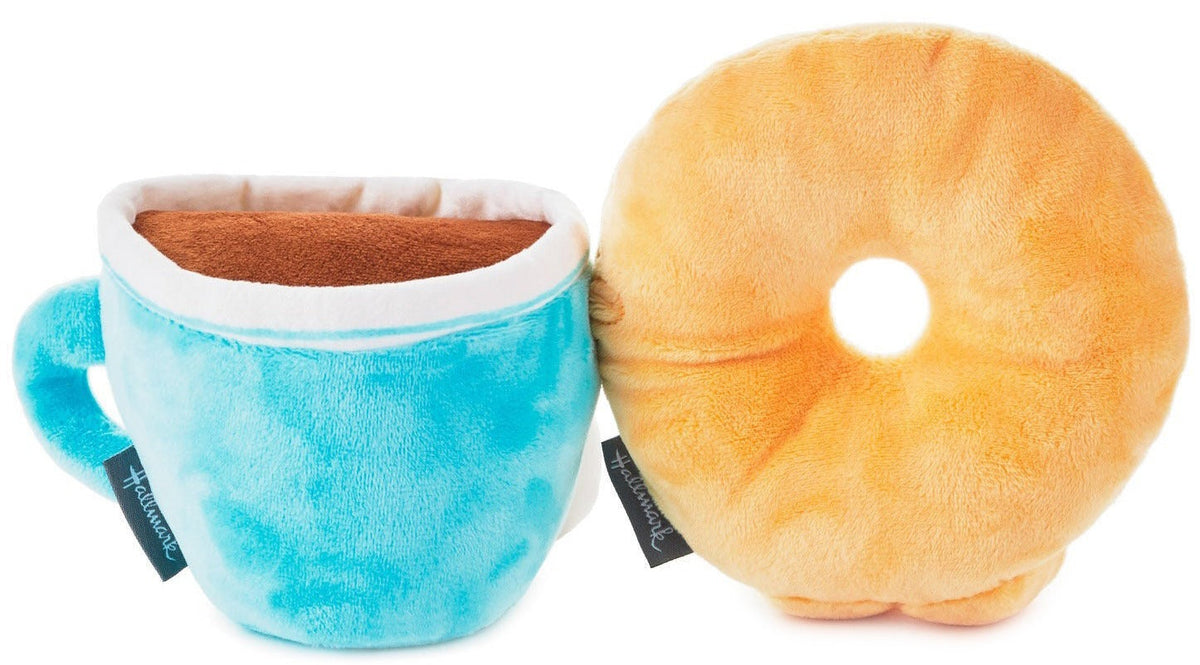 Hallmark Better Together Donut & Coffee Magnetic Plush