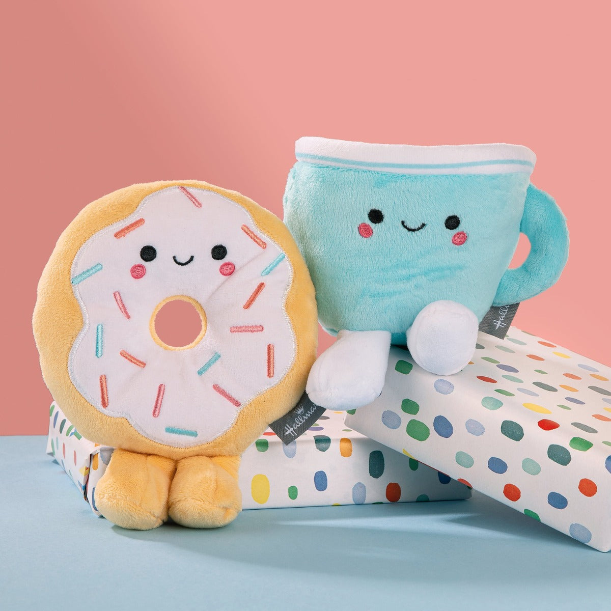 Hallmark Better Together Donut & Coffee Magnetic Plush