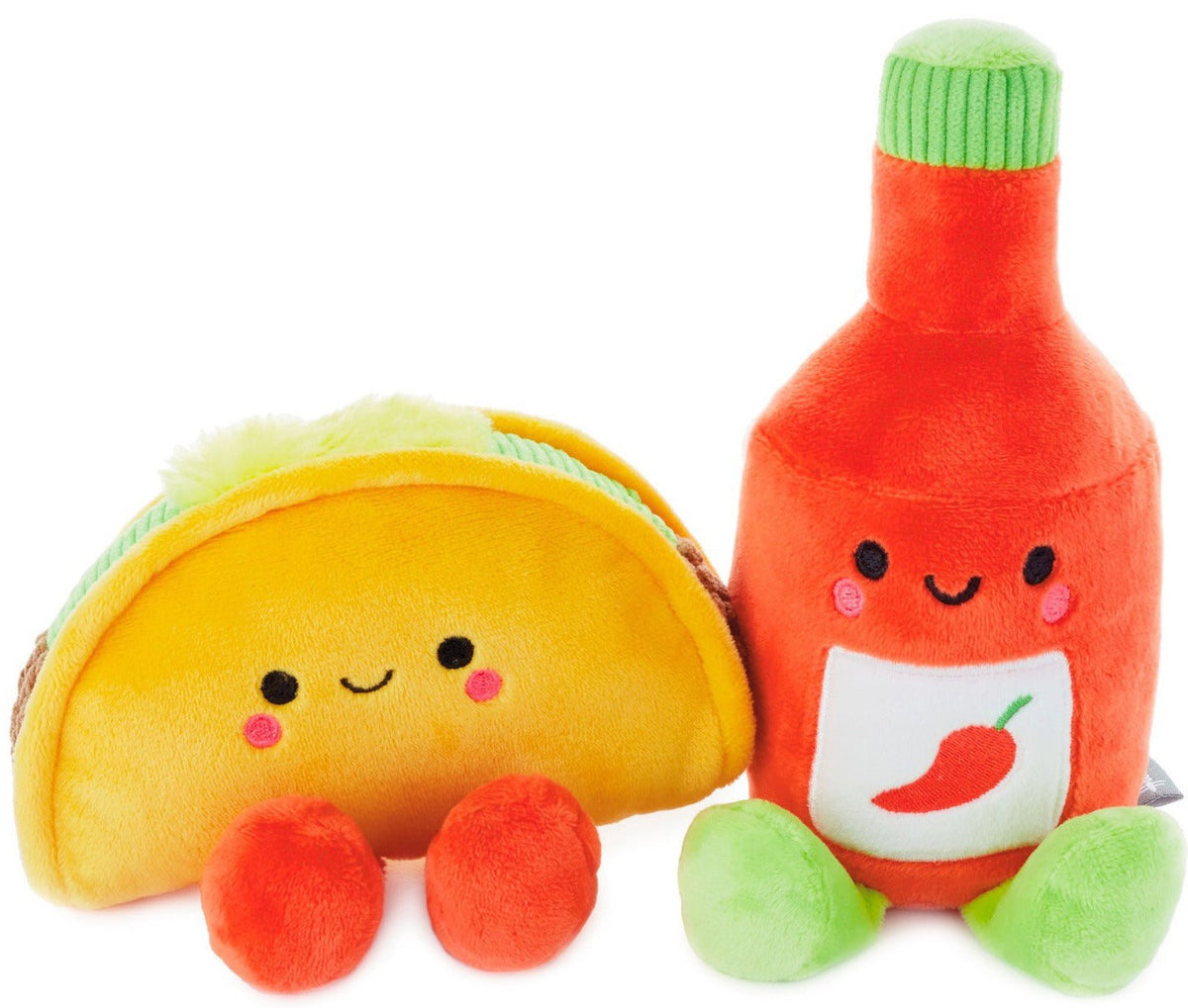 Hallmark Better Together Taco & Hot Sauce Magnetic Plush