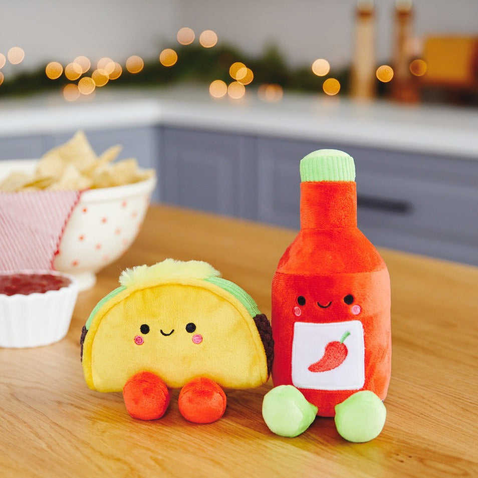 Hallmark Better Together Taco & Hot Sauce Magnetic Plush