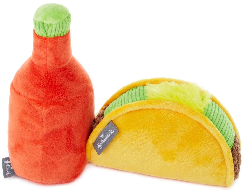 Hallmark Better Together Taco & Hot Sauce Magnetic Plush