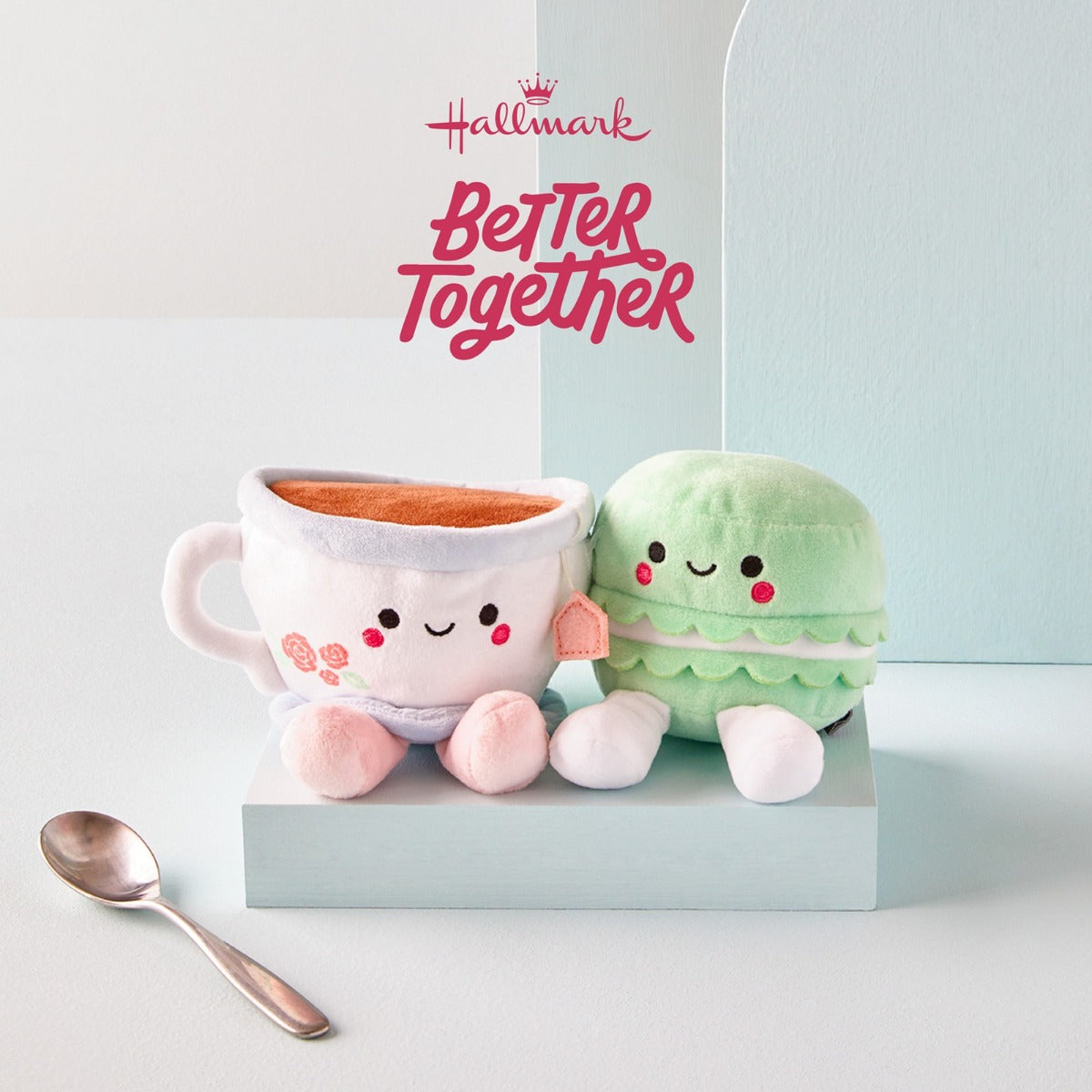 Hallmark Better Together Tea & Macaron Magnetic Plush