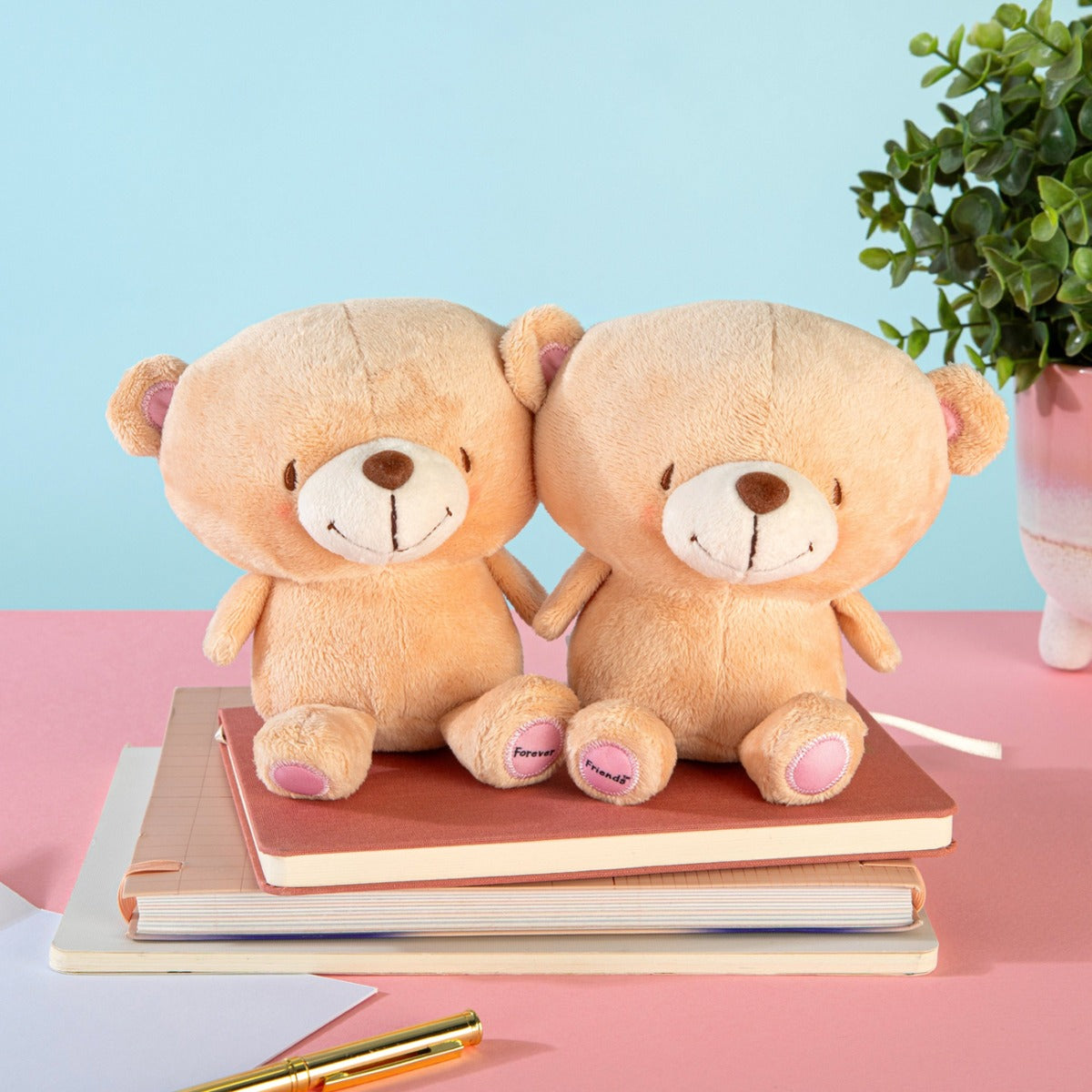 Hallmark Better Together Forever Friends Bears Magnetic Plush