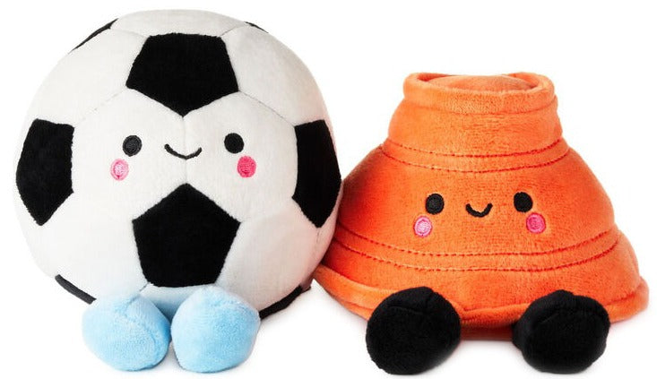 Hallmark Better Together Soccer Ball & Cone Magnetic Plush