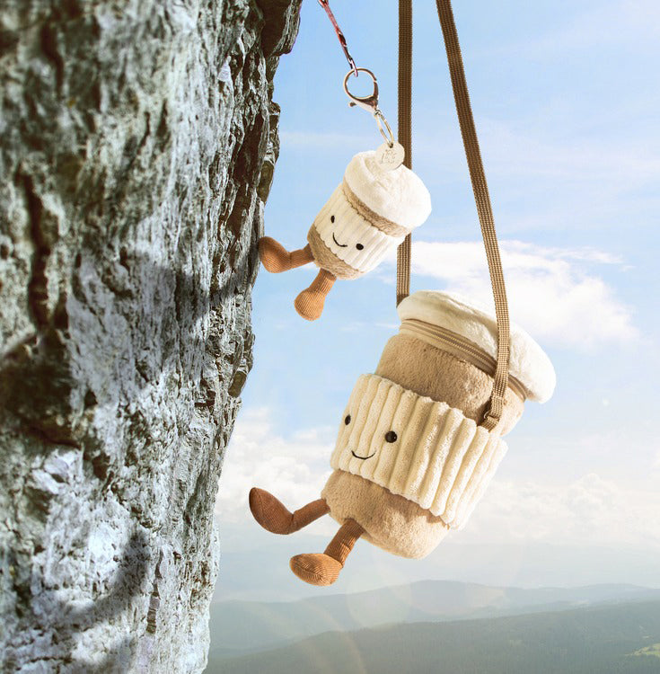Jellycat Amuseables Coffee-To-Go Bag Charm (18cm)