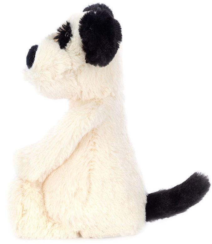 Jellycat Bashful Black & Cream Rufferty Puppy - Little (20cm)