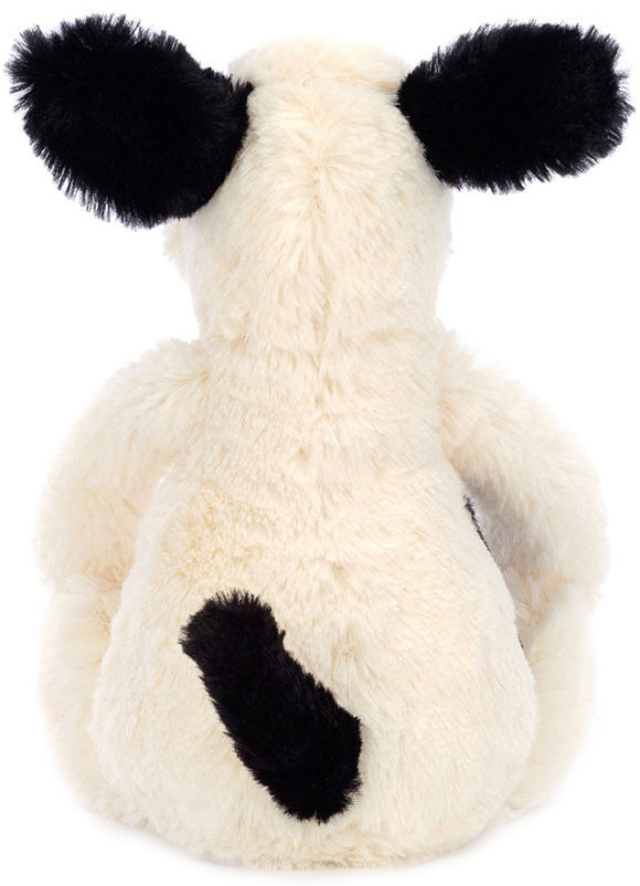 Jellycat Bashful Black & Cream Rufferty Puppy - Little (20cm)
