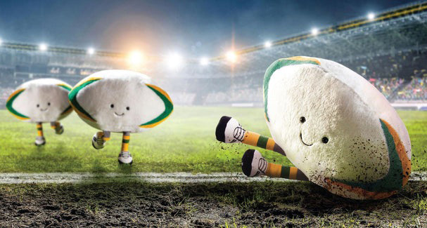 Jellycat Amuseable Sports Australian Rugby Ball (29cm)