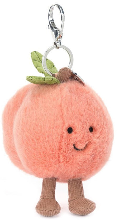 Jellycat Amuseables Peach Bag Charm (16cm)
