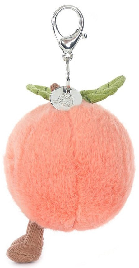 Jellycat Amuseables Peach Bag Charm (16cm)