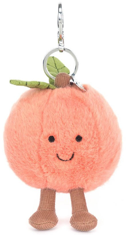 Jellycat Amuseables Peach Bag Charm (16cm)