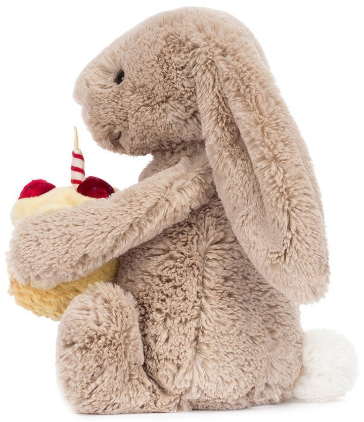 Jellycat Bashful Beige Bunny Birthday - Original (31cm)