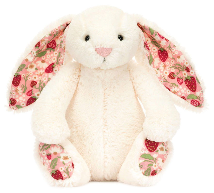 Jellycat Bashful Blossom Cream Bunny Berry - Little (20cm)