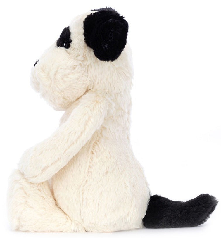 Jellycat Bashful Rufferty Black & Cream Puppy - Original (31cm)