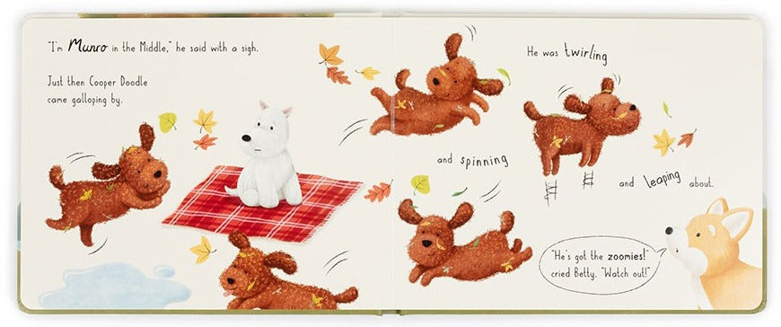 Jellycat Munro in the Middle Board Book (24cm)
