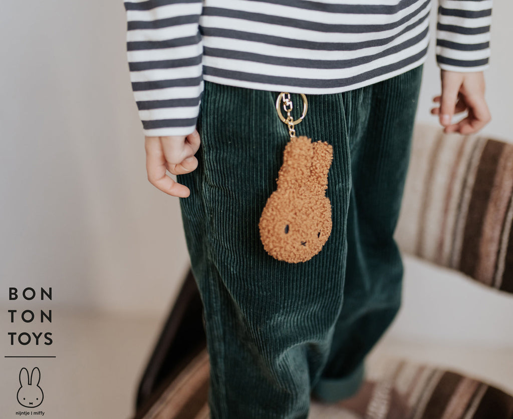Miffy Plush Flat Keychain in ECO Tiny Teddy - Lavender