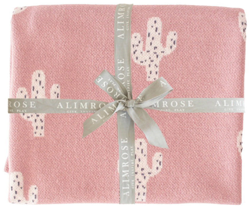 Alimrose Cactus Baby Blanket - Pink