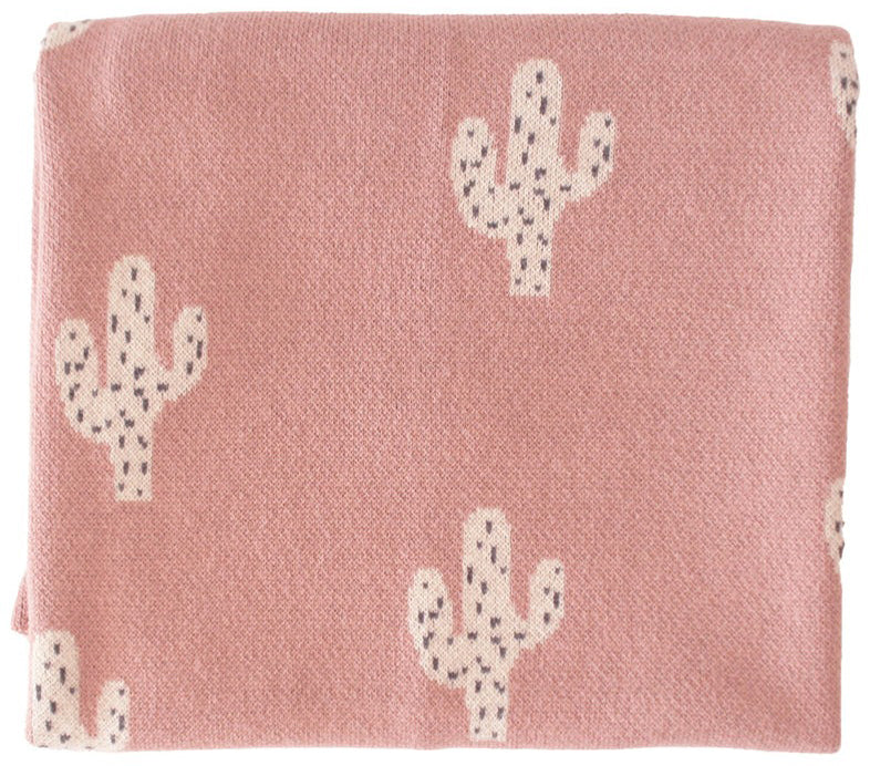 Alimrose Cactus Baby Blanket - Pink