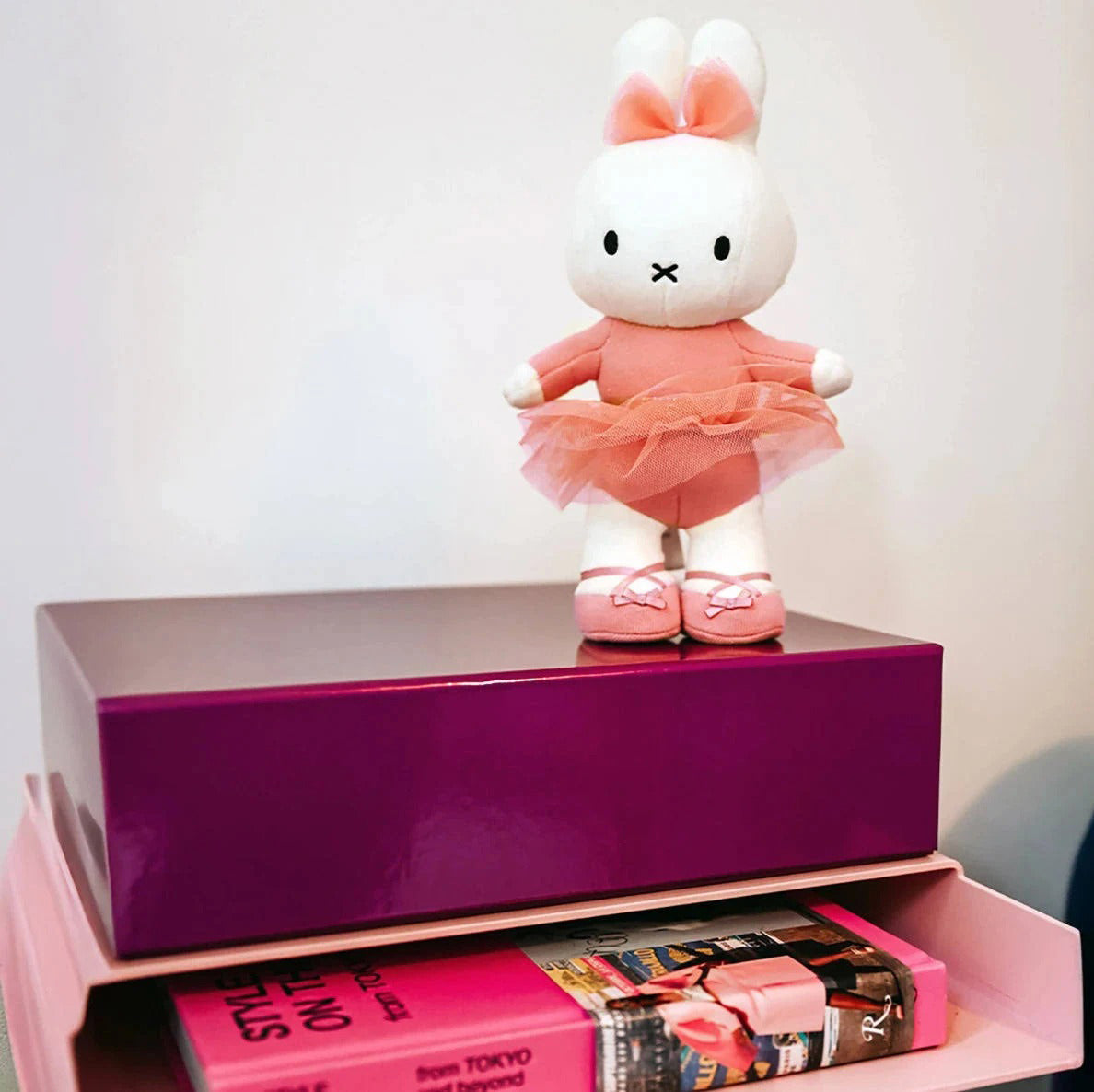 Miffy Plush Standing Ballerina - Peach (23cm)