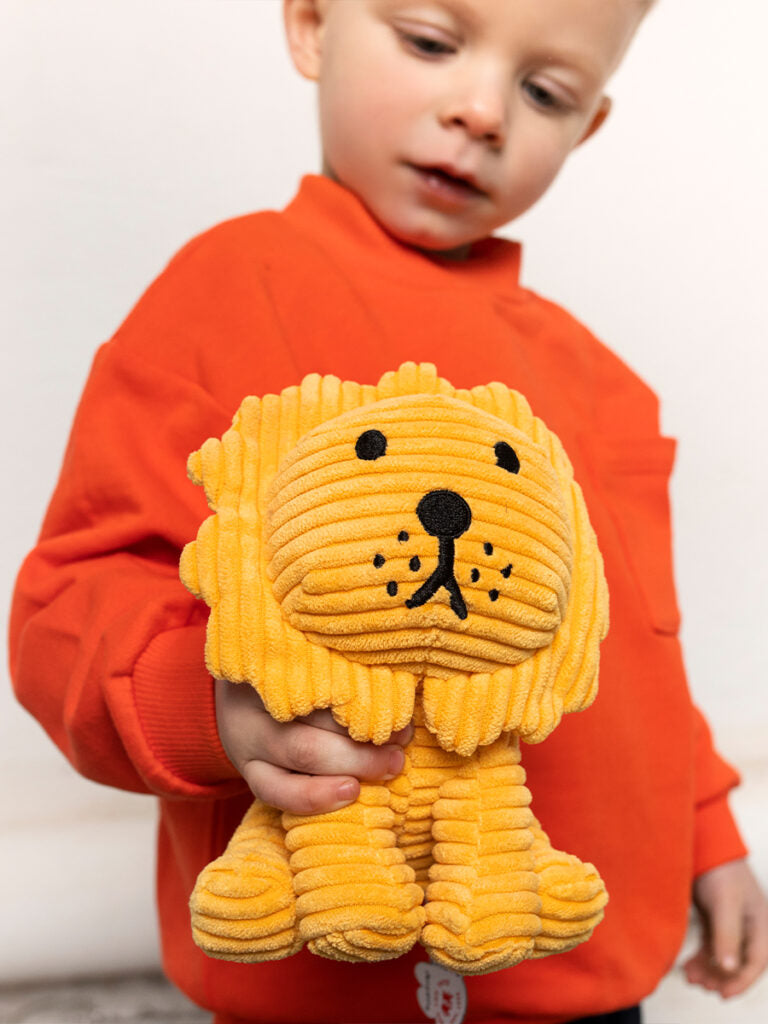 Miffy Plush Lion ECO Corduroy - Yellow (24cm)