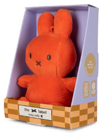 Miffy Plush Sitting Lucky in Giftbox - Bright Coral (10cm)