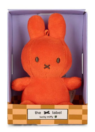 Miffy Plush Sitting Lucky in Giftbox - Bright Coral (10cm)