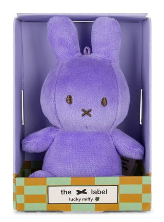 Miffy Plush Sitting Lucky in Giftbox - Bright Lilac (10cm)