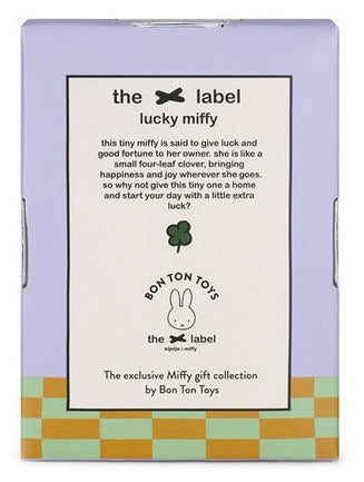Miffy Plush Sitting Lucky in Giftbox - Bright Lilac (10cm)