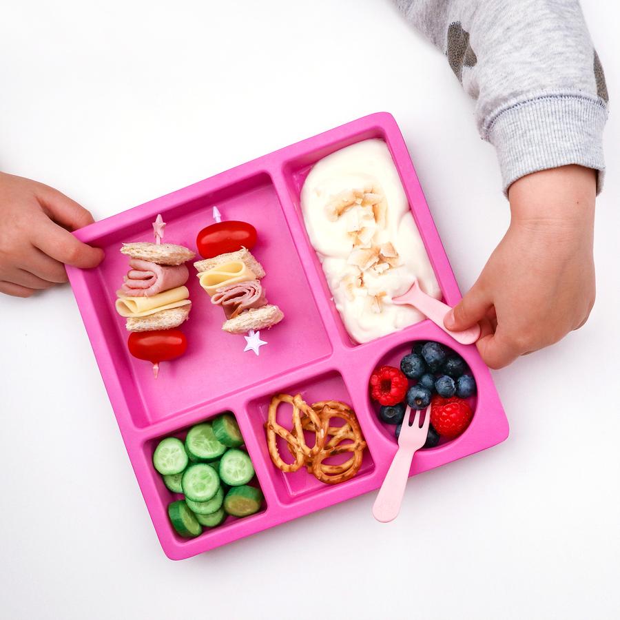 Lunch Punch Fork & Spoon Set - Pink (6 pack)
