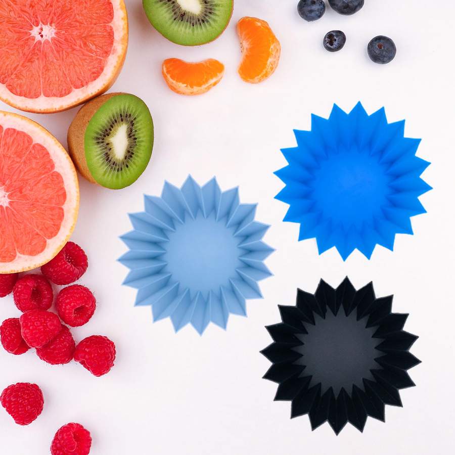 Lunch Punch Jumbo Silicone Cups - Blue (3 pack)