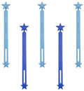 Lunch Punch Silicone Wrap Bands - Blue (5 pack)