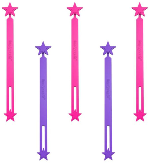 Lunch Punch Silicone Wrap Bands - Pink (5 pack)