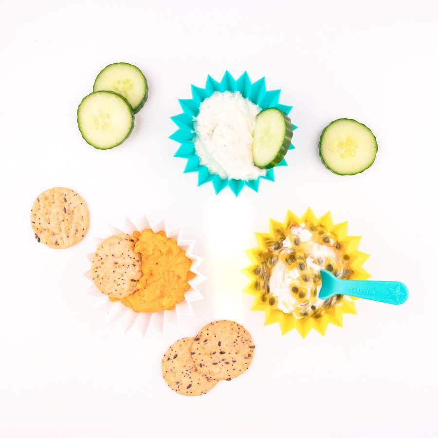 Lunch Punch Jumbo Silicone Cups - Yellow (3 pack)