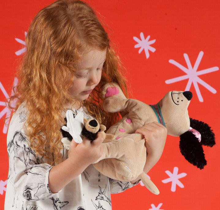 Manhattan Toy Nursing Nana Dog & Puppies (30cm)