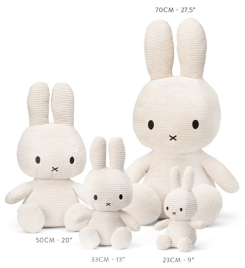 Miffy Plush Sitting ECO Corduroy - Off White (70cm)