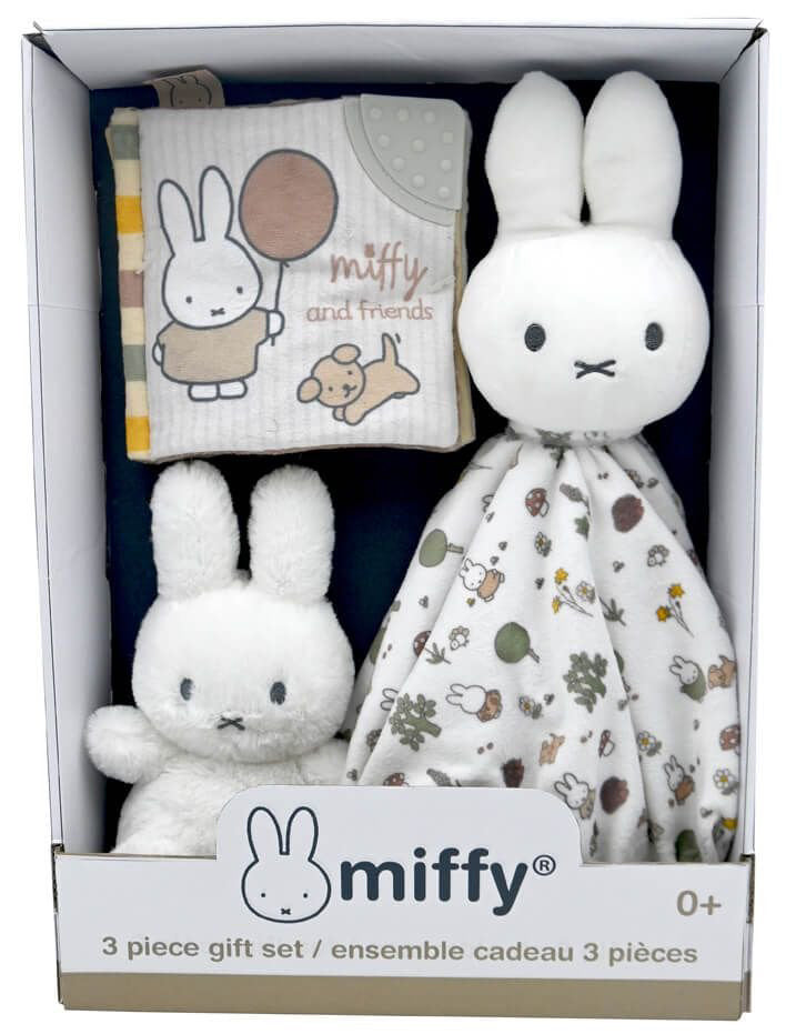 Miffy Baby 3pce Gift Set - Book, Comforter & Rattle Toy (36cm)