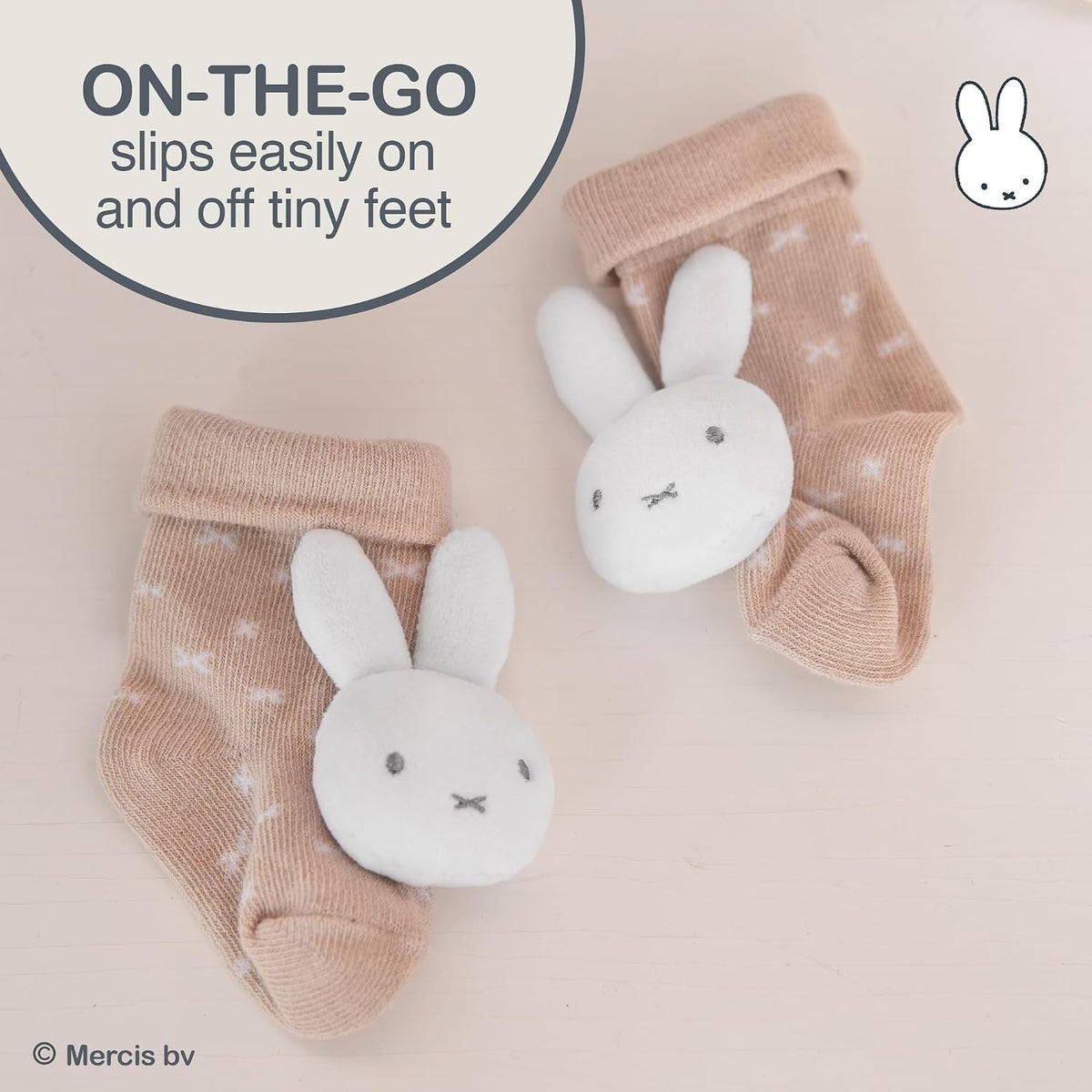 Miffy Baby Foot Rattles - Baby Rattle Socks (0-6m)