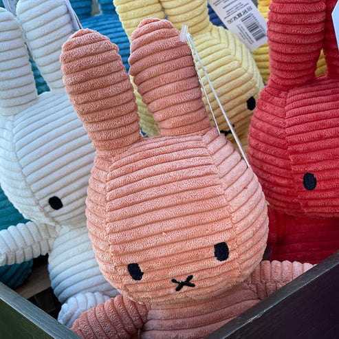 Miffy Plush Sitting ECO Corduroy - Dusty Rose (23cm)