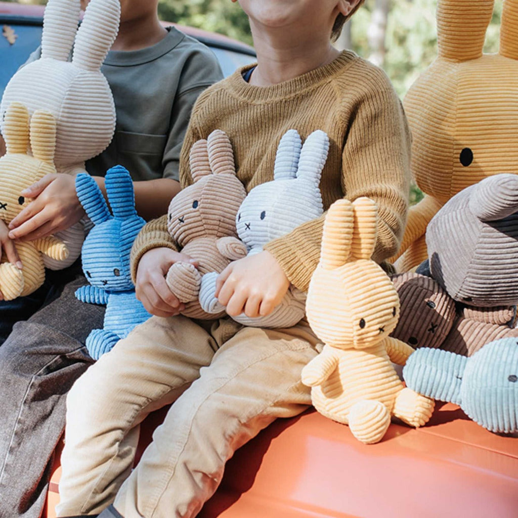 Miffy Plush Sitting ECO Corduroy - Beige (23cm)