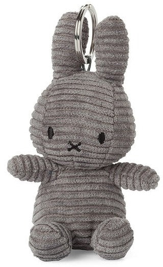 Miffy Plush Keychain ECO Corduroy - Grey