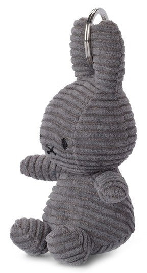 Miffy Plush Keychain ECO Corduroy - Grey