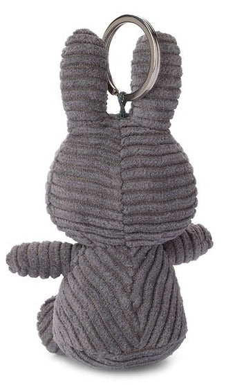 Miffy Plush Keychain ECO Corduroy - Grey