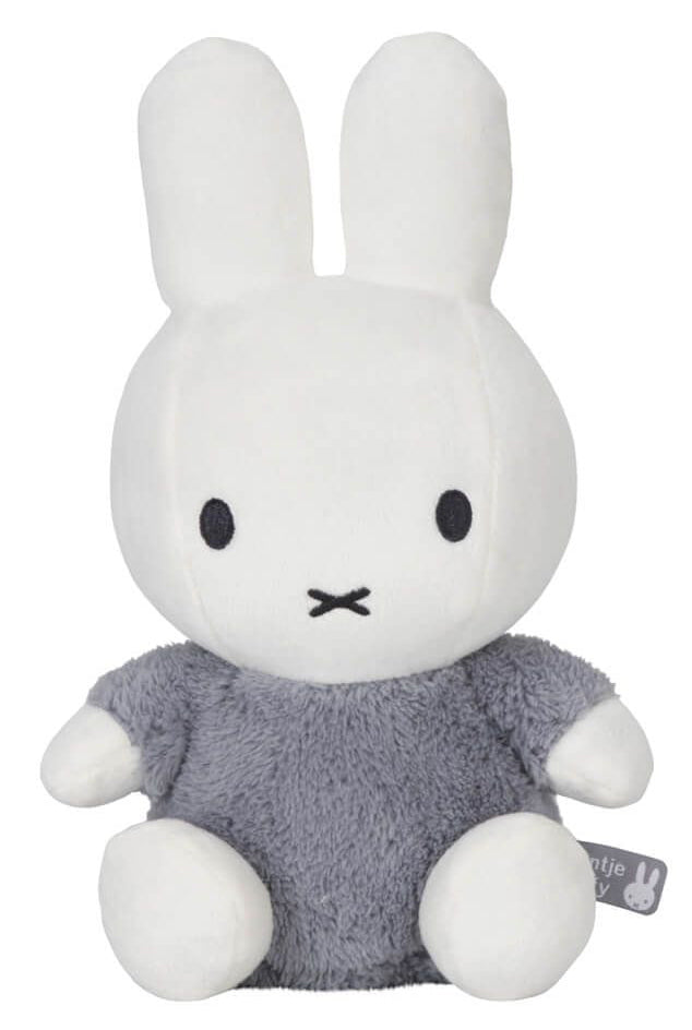 Miffy Plush Fluffy Cuddle Rattle Toy Medium - Blue (25cm)