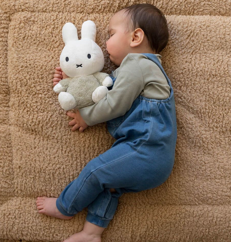 Miffy Plush Fluffy Cuddle Rattle Toy Medium - Green (25cm)