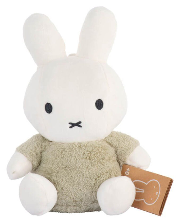 Miffy Plush Fluffy Cuddle Rattle Toy Medium - Green (25cm)