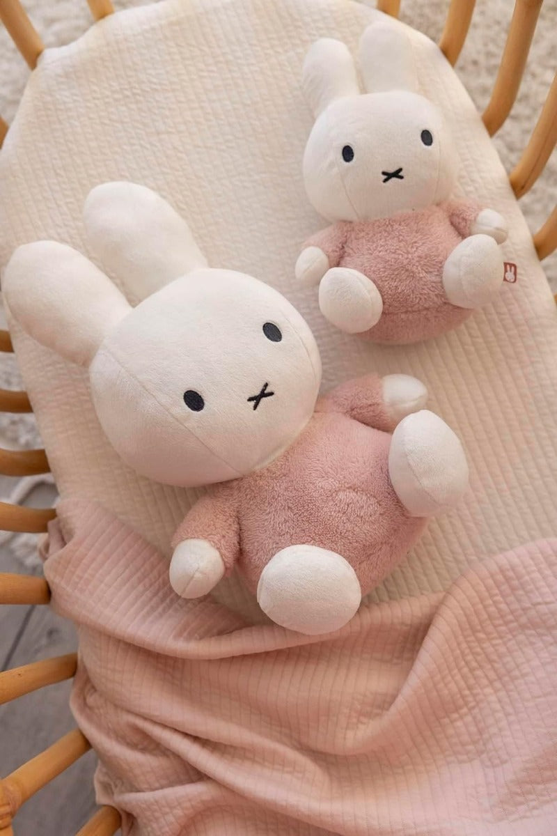 Miffy Plush Fluffy Cuddle Rattle Toy Medium - Pink (25cm)